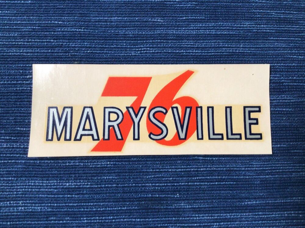 VTG Union 76 Oil Marysville Washington Gas Station Water Decal Travel Souvenir